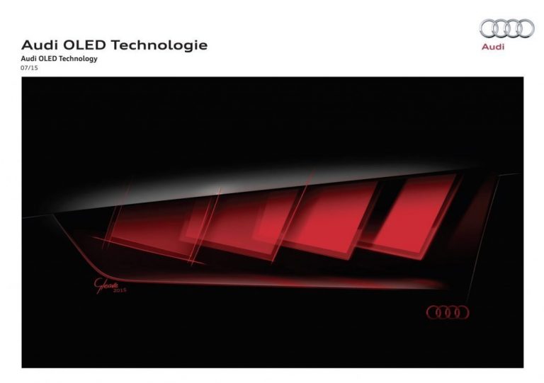 Audi debuts Matrix OLED technology