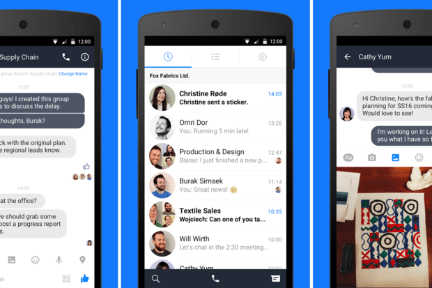 Facebook begins testing its Work Chat app for businesses