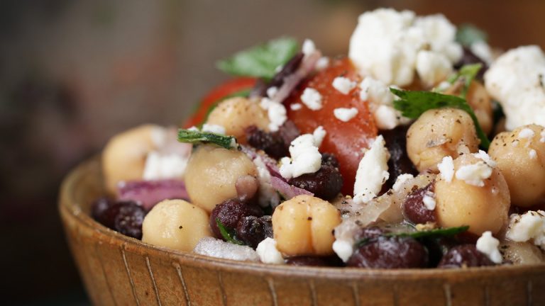 Healthy Chickpea And Black Bean Salad