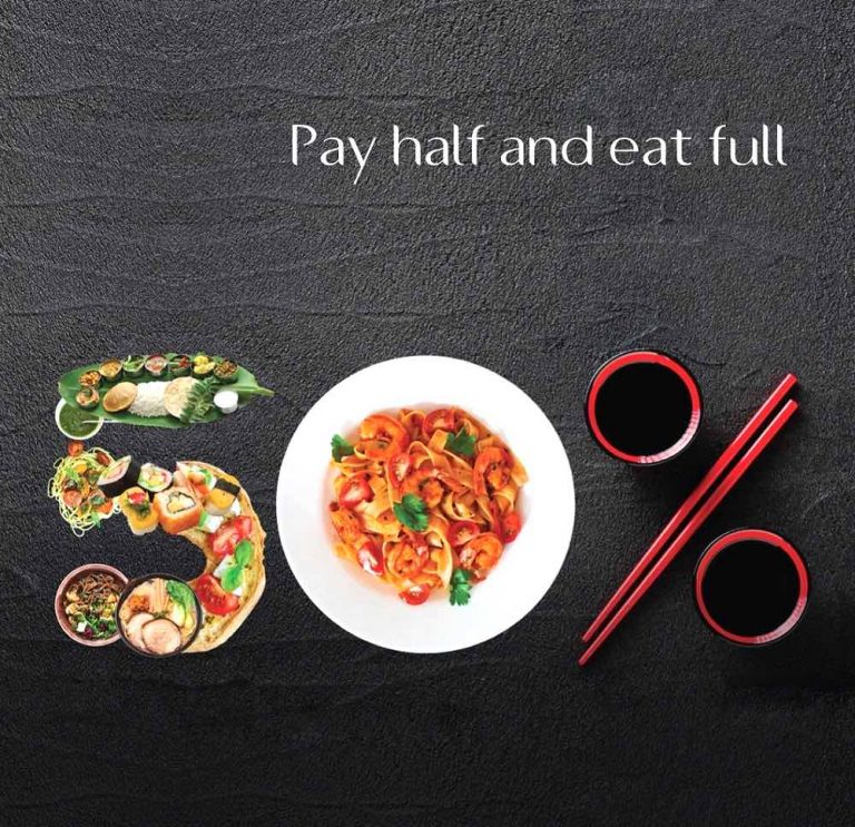 Pay Half and Eat Full at Downtown Rotana
