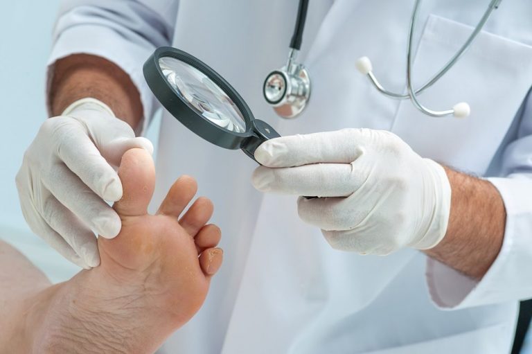 Prevention of foot infections in Diabetes