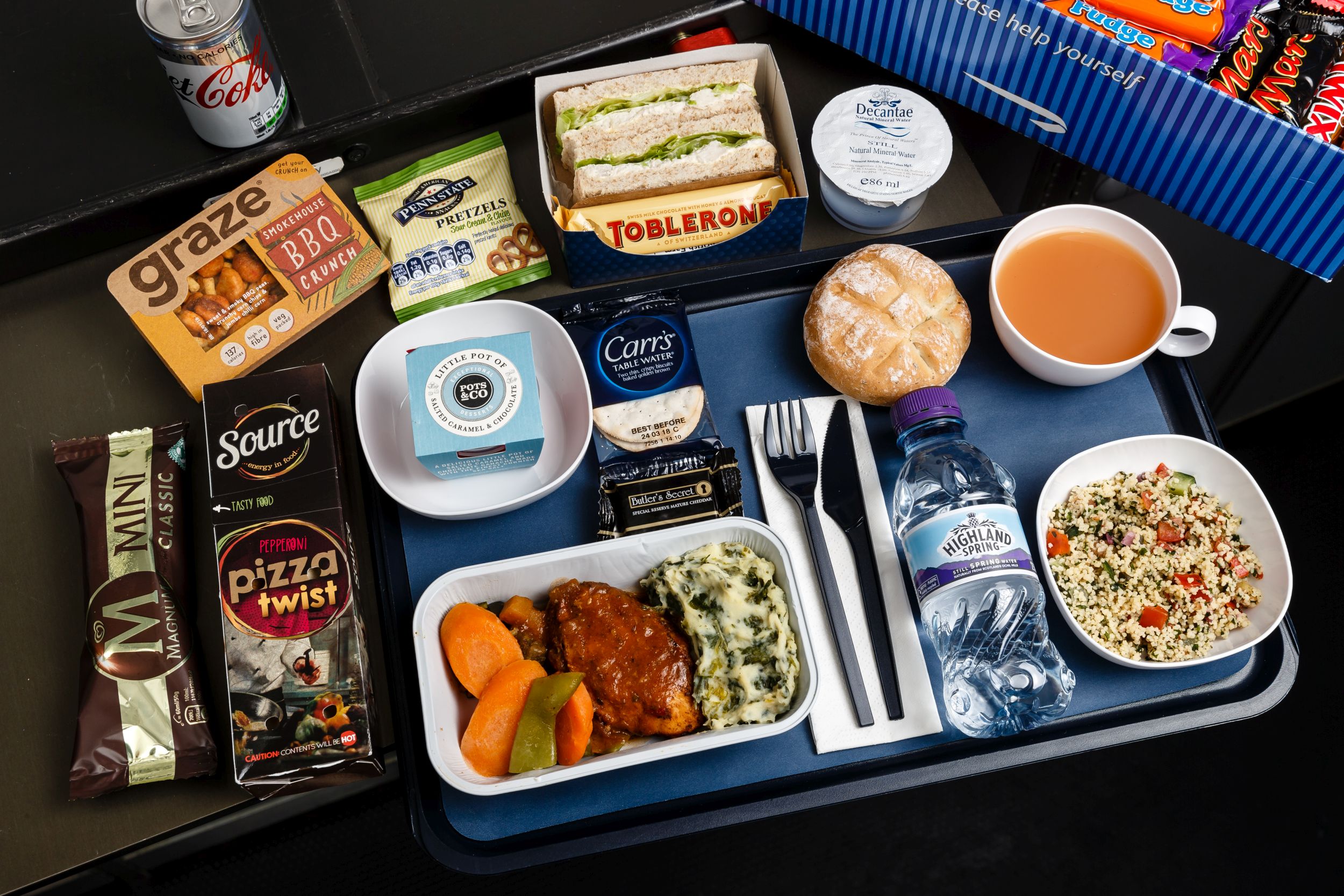 ba euro traveller food and drink
