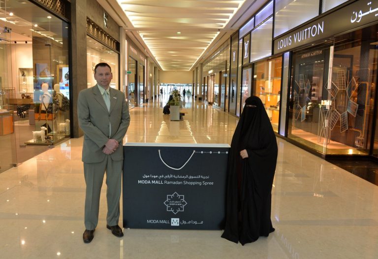 A luxury shopping spree worth BD 10,000 awarded to the  MODA Mall Ramadan grand prize winner