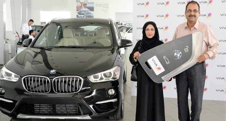 A brand-new BMW X1 awarded to VIVA Sports Club grand prize winner