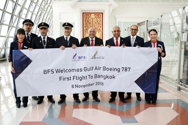 Gulf Air Celebrates the Inaugural Flight of its Dreamliner to Bangkok