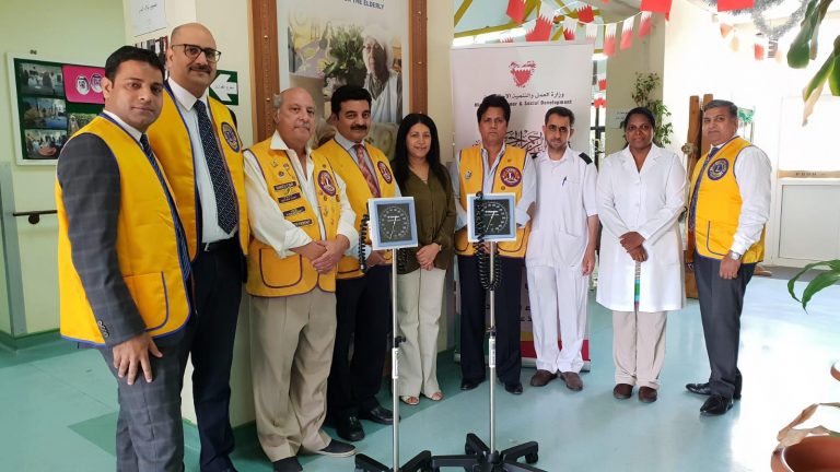 LIONS CLUB OF BAHRAIN donates two BP Machines to NBB Elderly Home