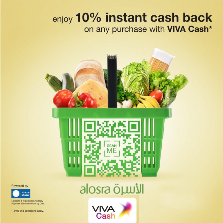 VIVA partners with Alosra supermarket in Bahrain for their digital mobile wallet “VIVA Cash”