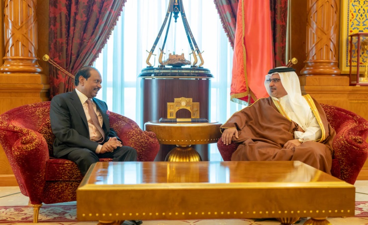 HRH Crown Prince meets the Chairman and MD of LuLu Group International