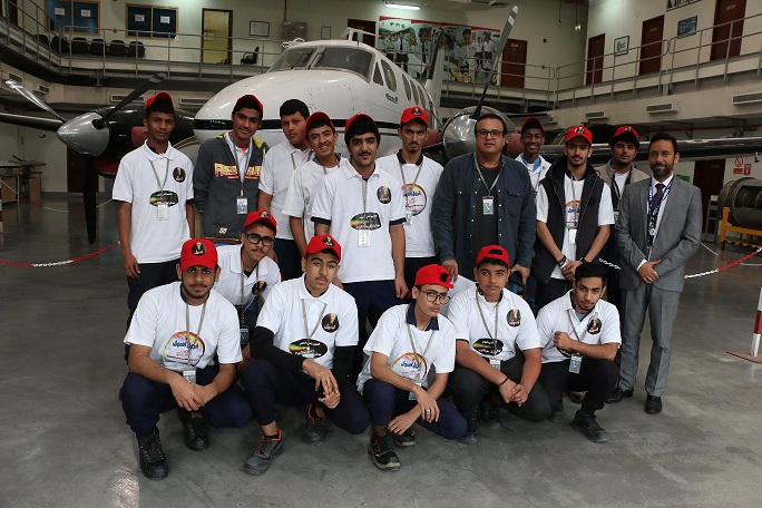 BAETC received students to inform them about Aircraft engineering