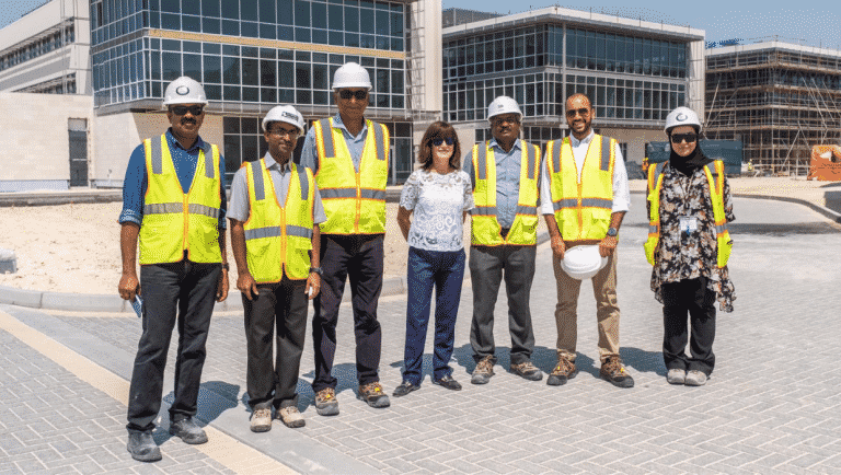 AUBH President Plants First Palm Tree on Campus