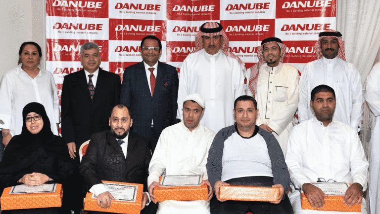 Special needs Bahraini employees honoured with “Danube” for their Long Service