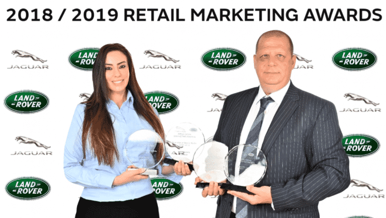 Jaguar Land Rover Bahrain Marketing Wins Four Retail Marketing Awards at the 2018/19 Jaguar Land Rover MENA Retail Marketing Awards