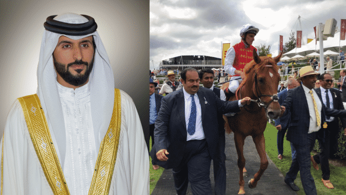 HH Shaikh Nasser bin Hamad Congratulates Golden Horde on Winning Richmond Stakes Race