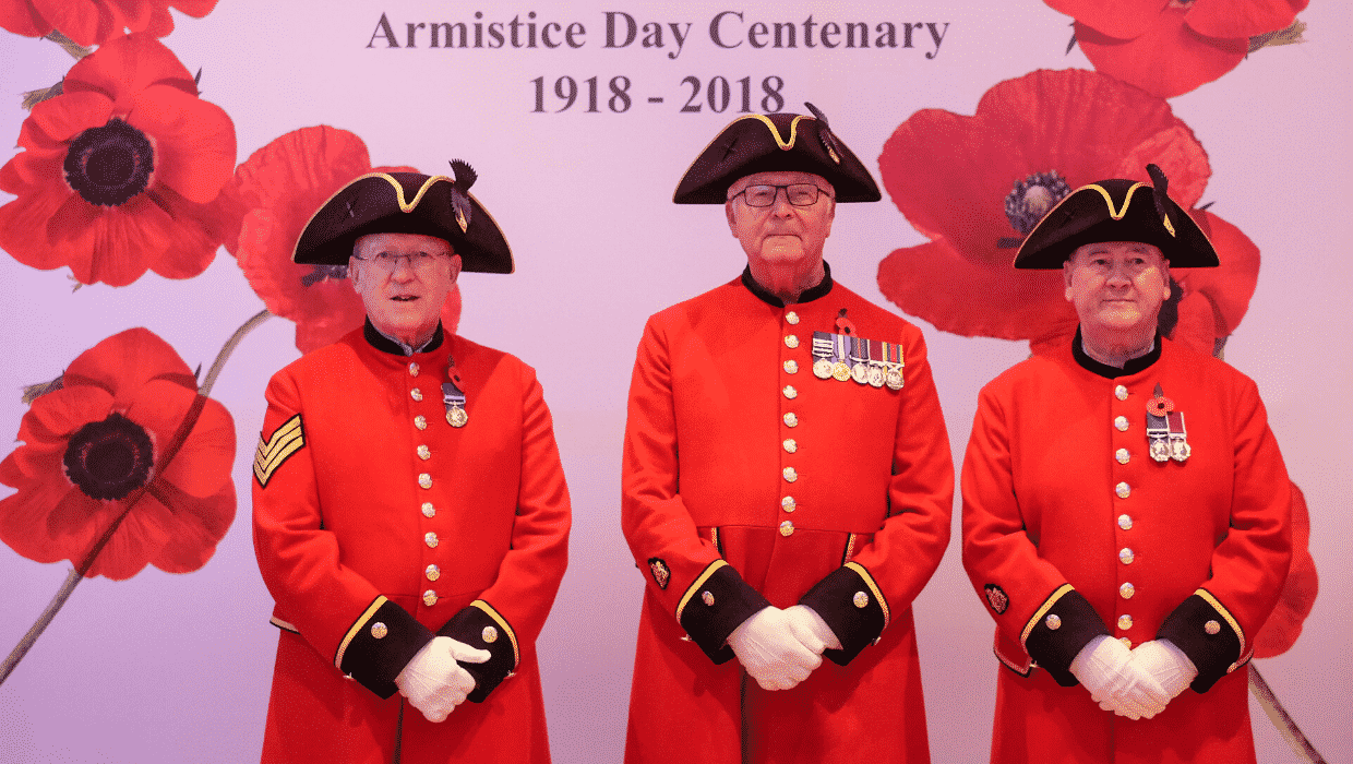 The Chelsea Pensioners at last year’s Poppy Ball