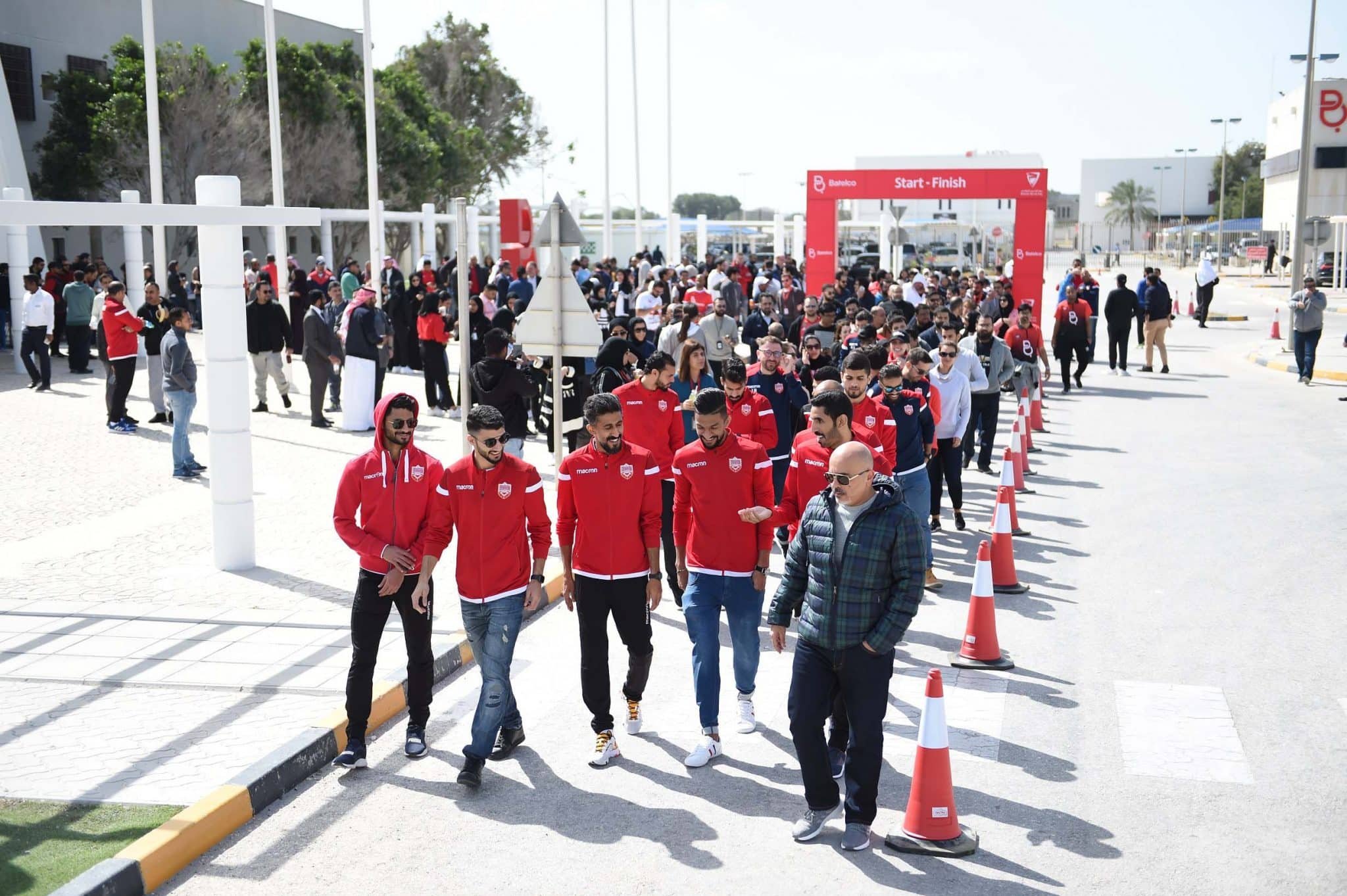 The National Team led the Walkathon at Batelco