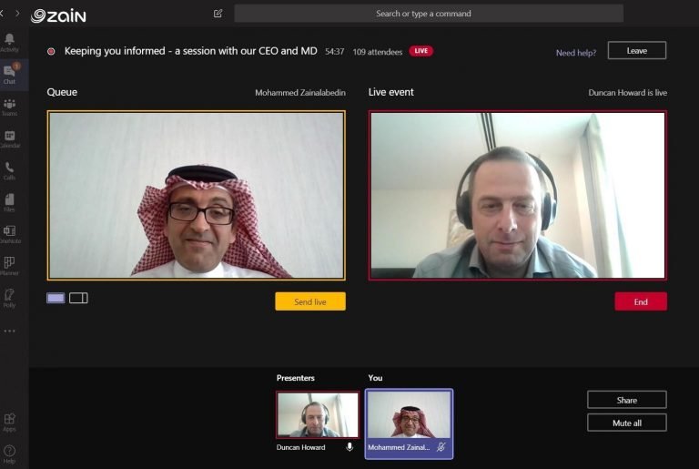 Zain Bahrain Virtual meeting