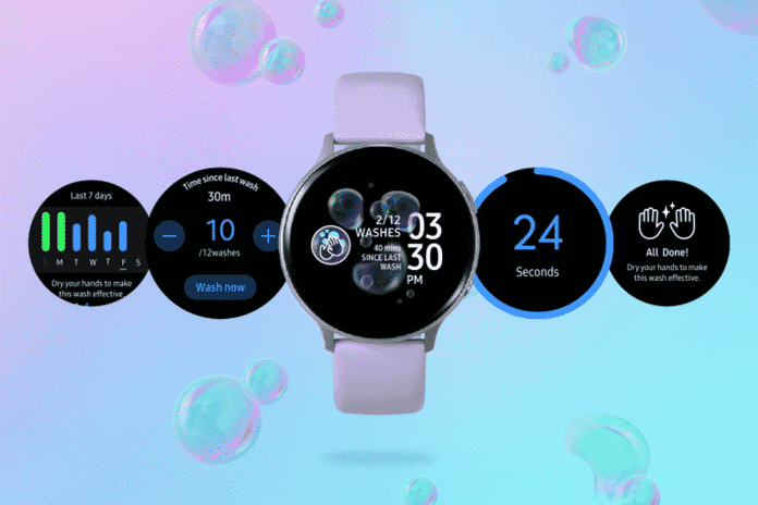 Samsung’s smartwatches get a hand-washing reminder and timer app