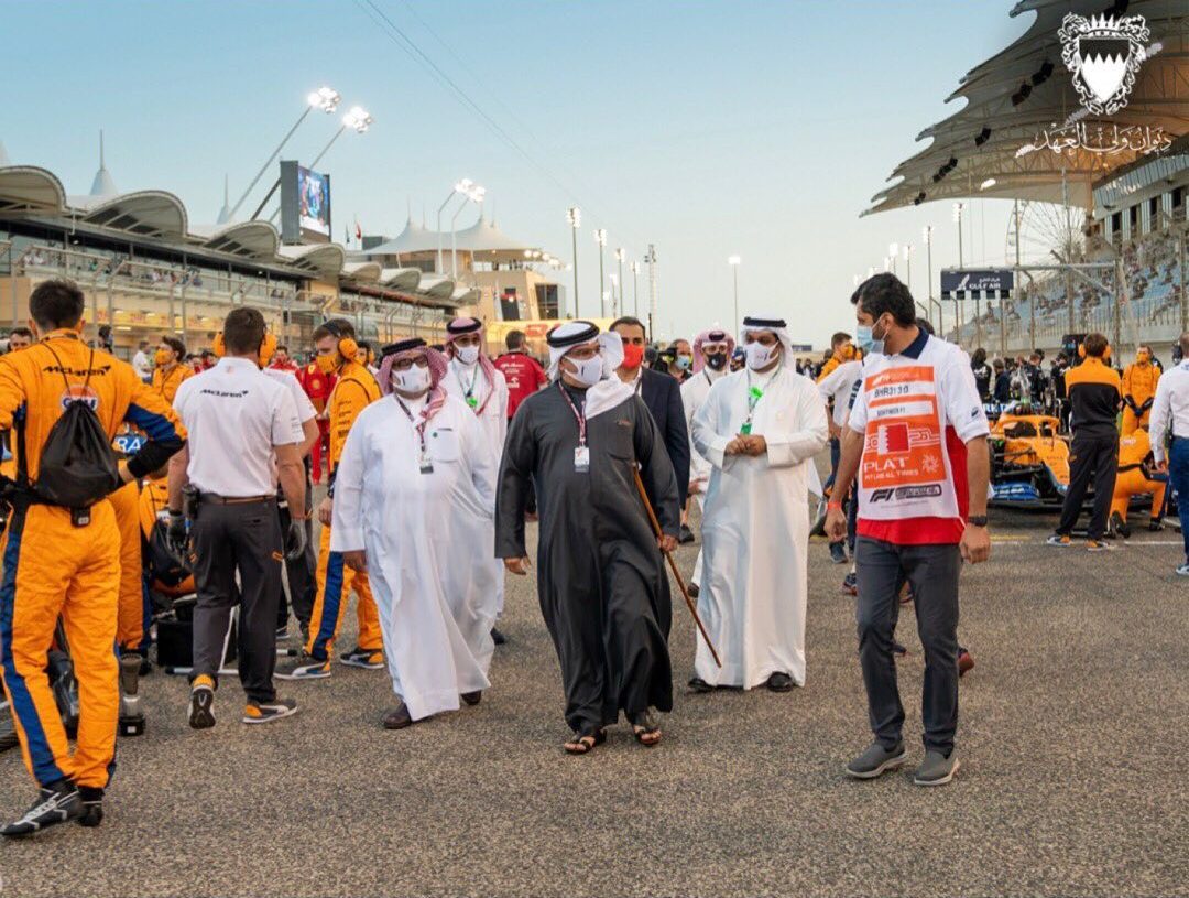Crown Prince Prime Minister Bahrain Grand Prix
