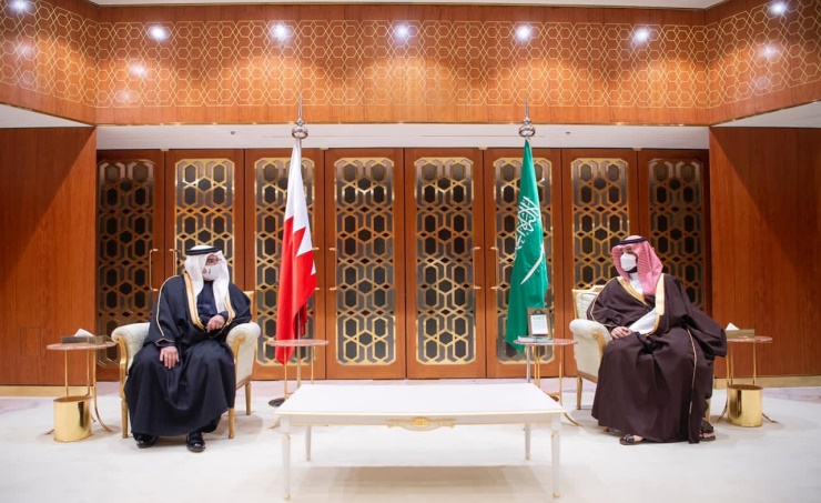 HRH the Crown Prince and Prime Minister meets HRH the Crown Prince of Saudi Arabia