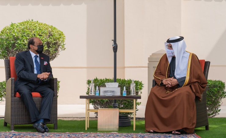 HRH the Crown Prince and Prime Minister receives the Chairman and Managing Director of LuLu Group International