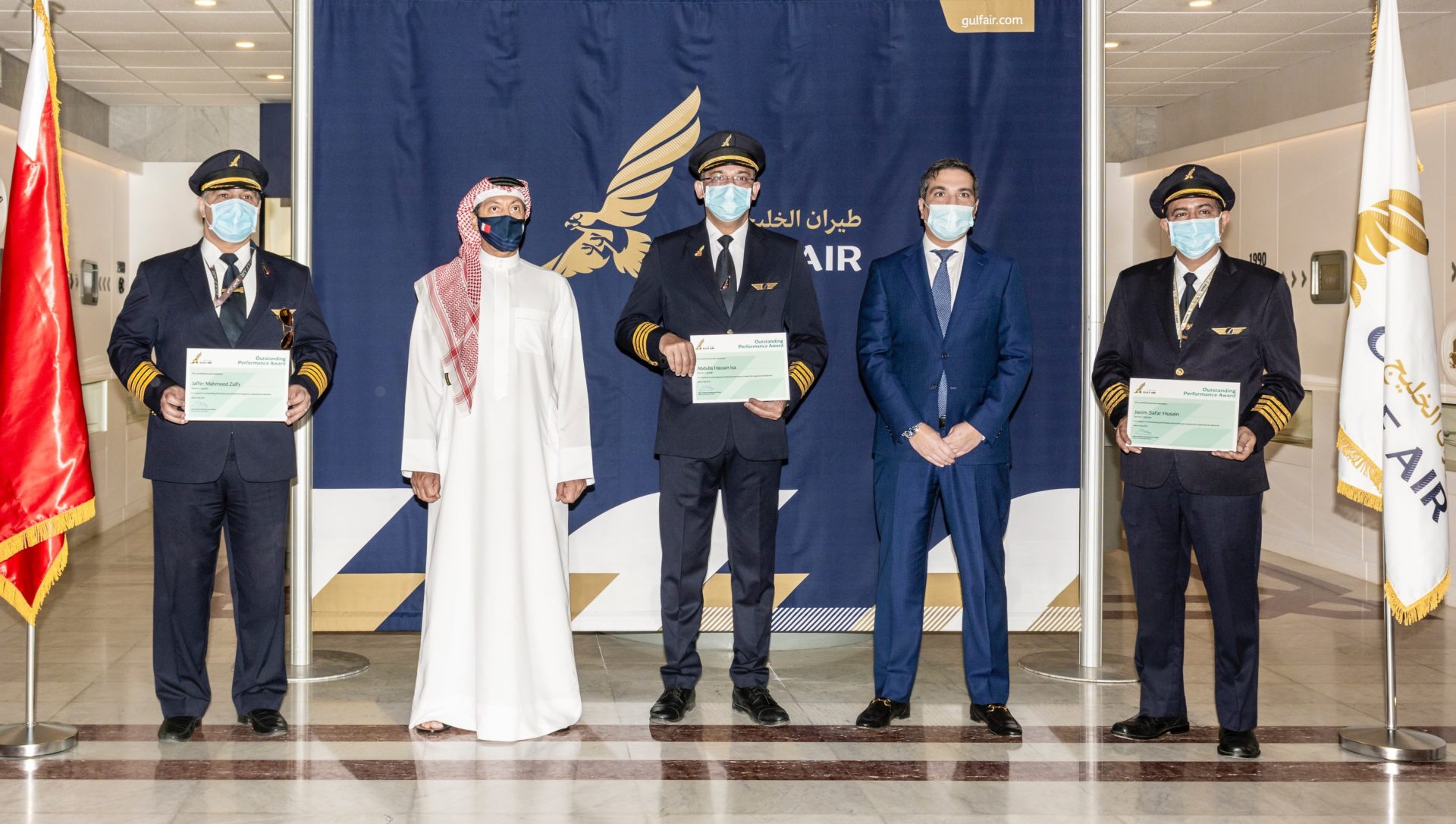 Gulf Air Rewards 56 Employees from Various Divisions
