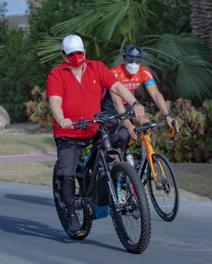 HM King Shaikh Nasser Cycling