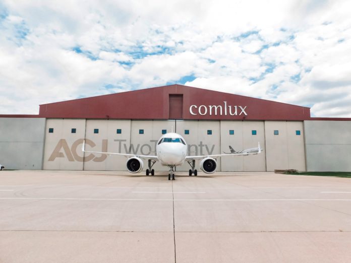2021-07 Comlux welcomes a 4th ACJ320neo for cabin completion