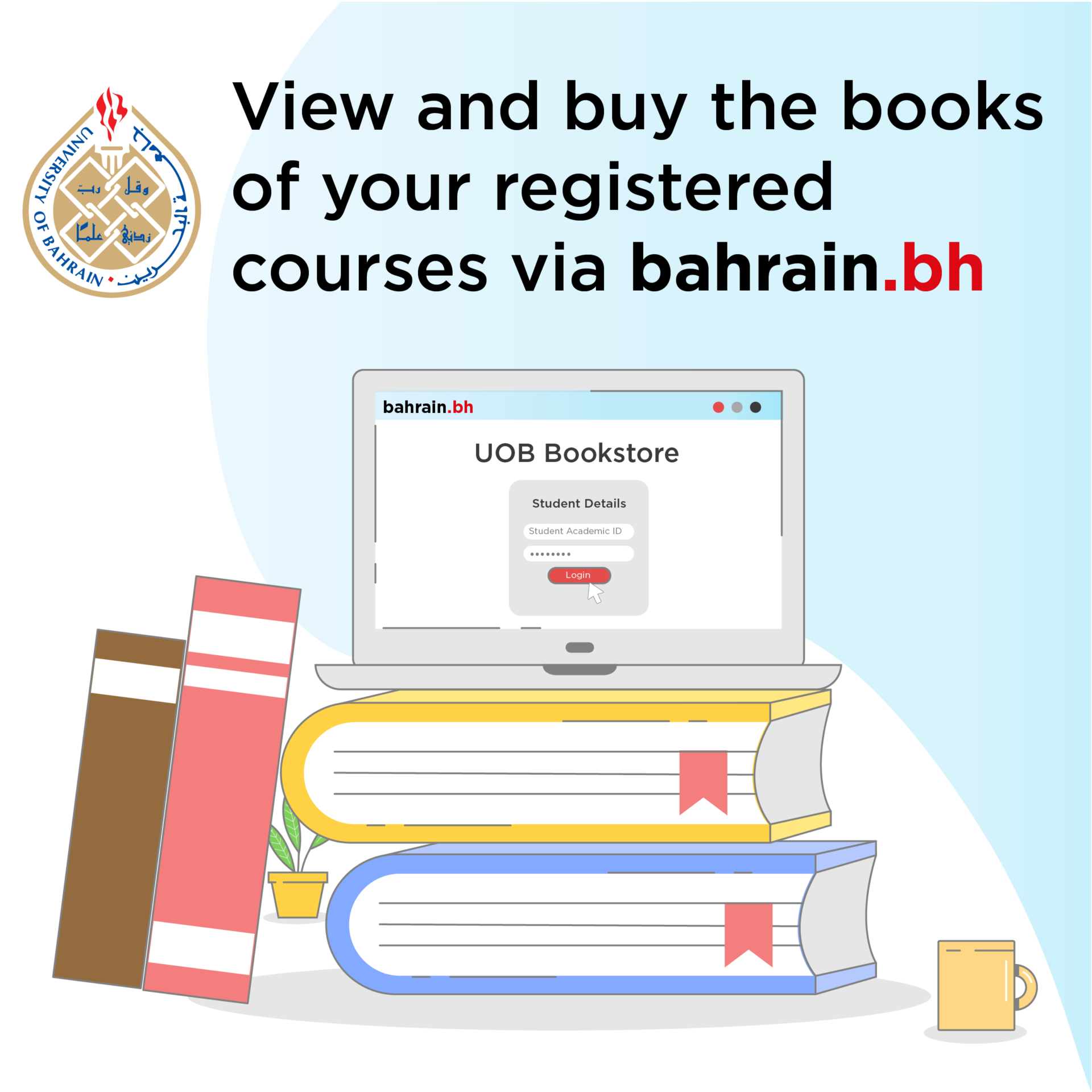 Buy Your University of Bahrain Textbooks Easily and Quickly with Bahrain.bh!