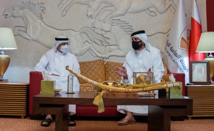 HH Shaikh Khalid receives Information Minister, 'Your Talent at Home' competition jury