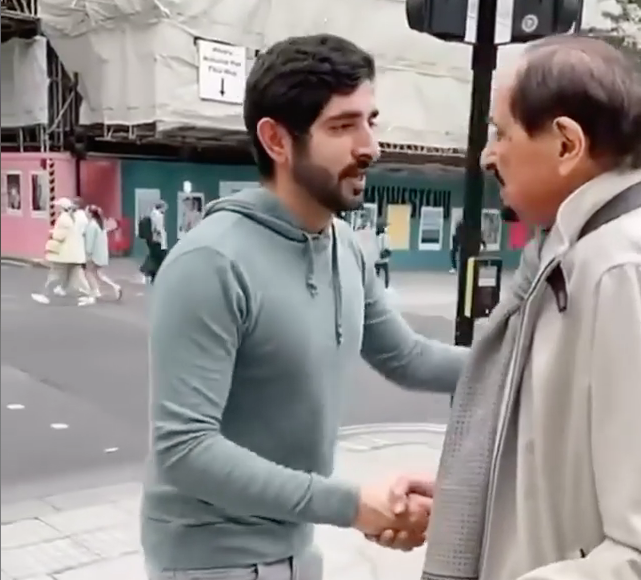 Sheikh Hamdan meets Ajman Ruler in London by coincidence