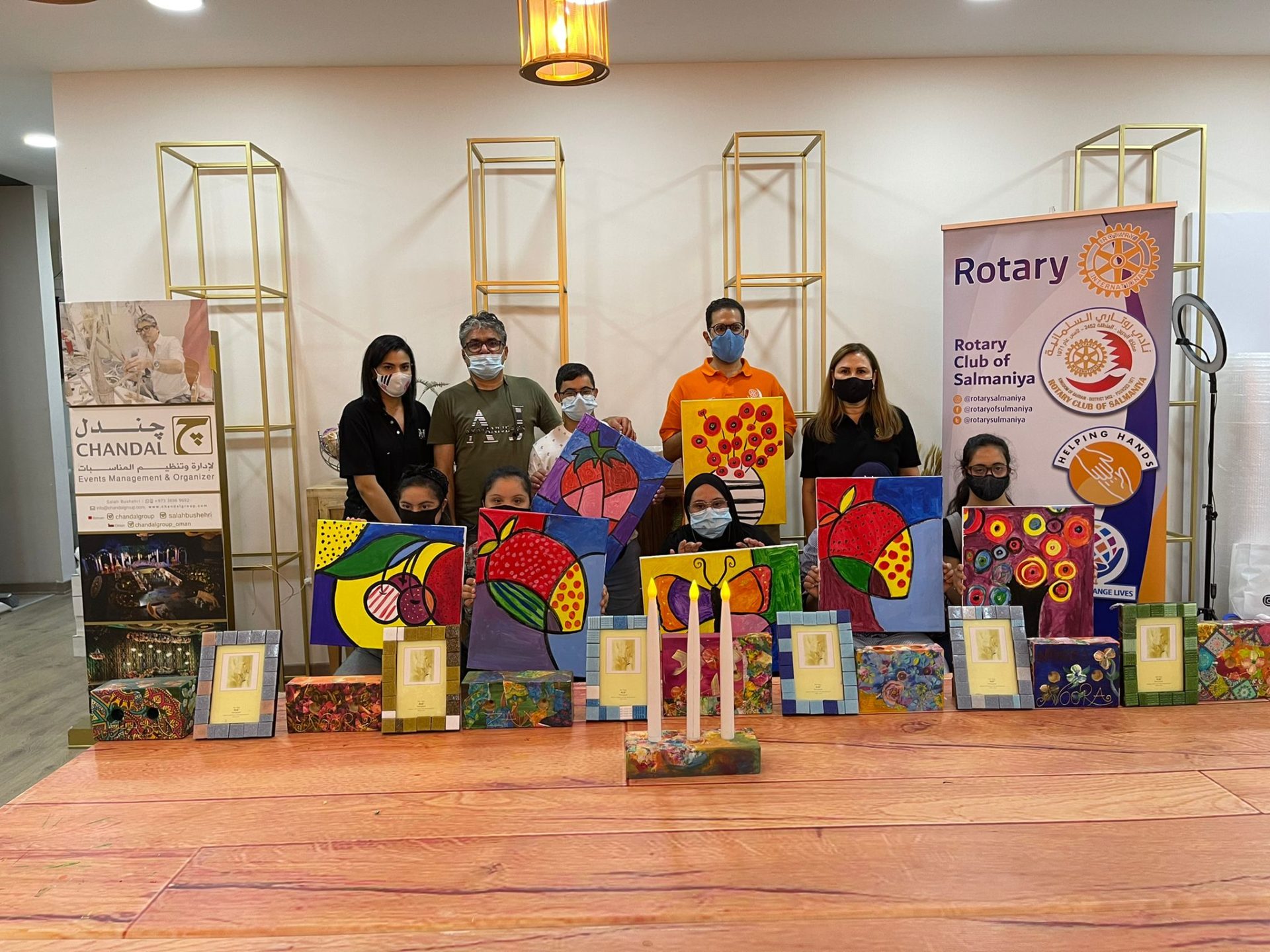 Rotary Club of Salmaniya - Art Program for the Down Syndrome Care Centre