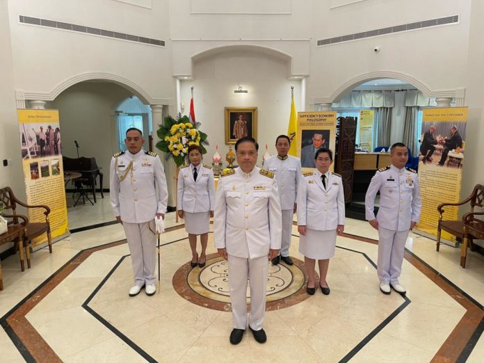 Thai Embassy pays homage to His Majesty the late King Bhumibol The great