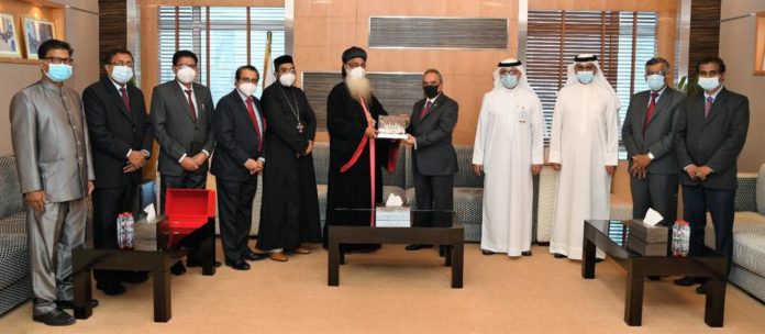 Minister of Works, Municipalities and Urban Planning receives the Metropolitan of Mumbai Diocese of the Indian Orthodox Church