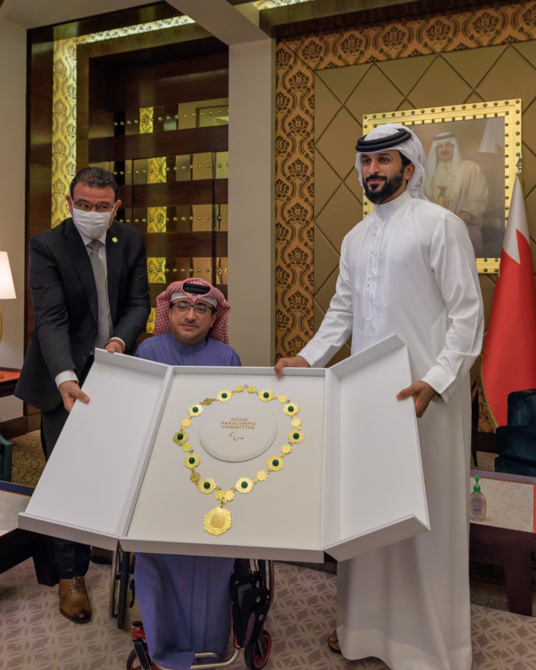 HH Shaikh Nasser bin Hamad receives Asian Paralympic Committee Medal