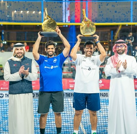 HH Shaikh Mohammed bin Salman attends the final of the National Day Padel tournament