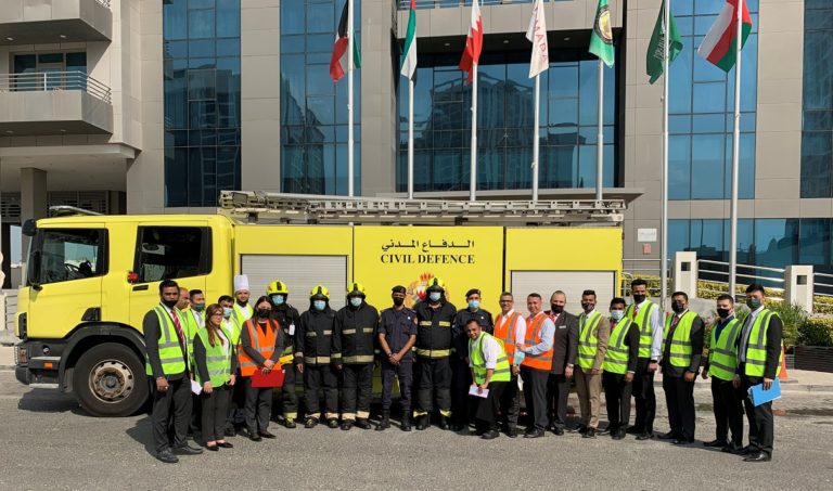 Improving Fire safety measures in coordination with Bahrain Civil Defense