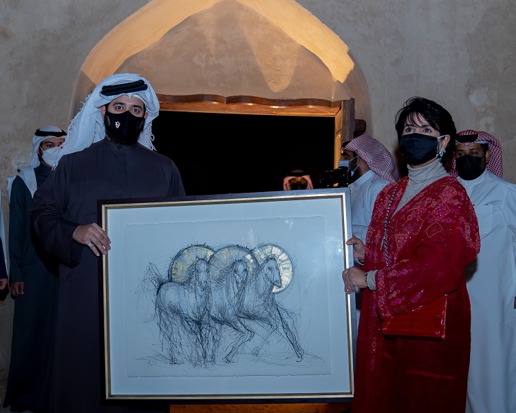 HH Shaikh Khalid opens Burqa artwork exhibition