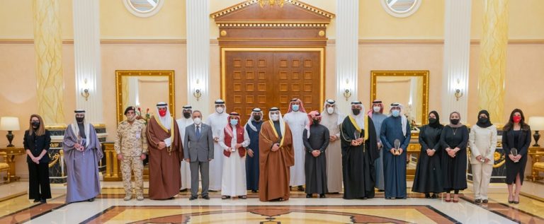 HRH the Crown Prince and Prime Minister meets with Fikra finalists and winners