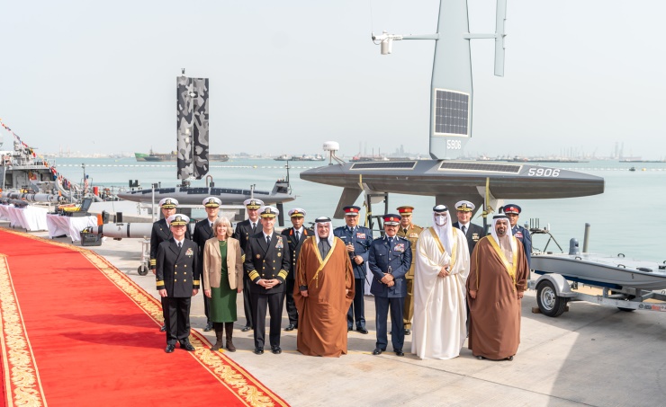 HRH the Crown Prince, Deputy Supreme Commander and PM visits the US Fifth Fleet headquarters
