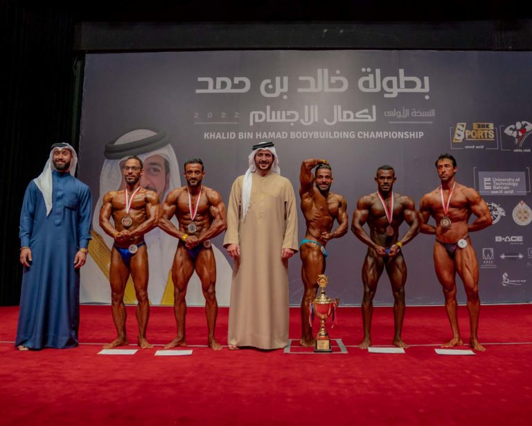 HH Shaikh Khalid bin Hamad attends Bodybuilding Championship