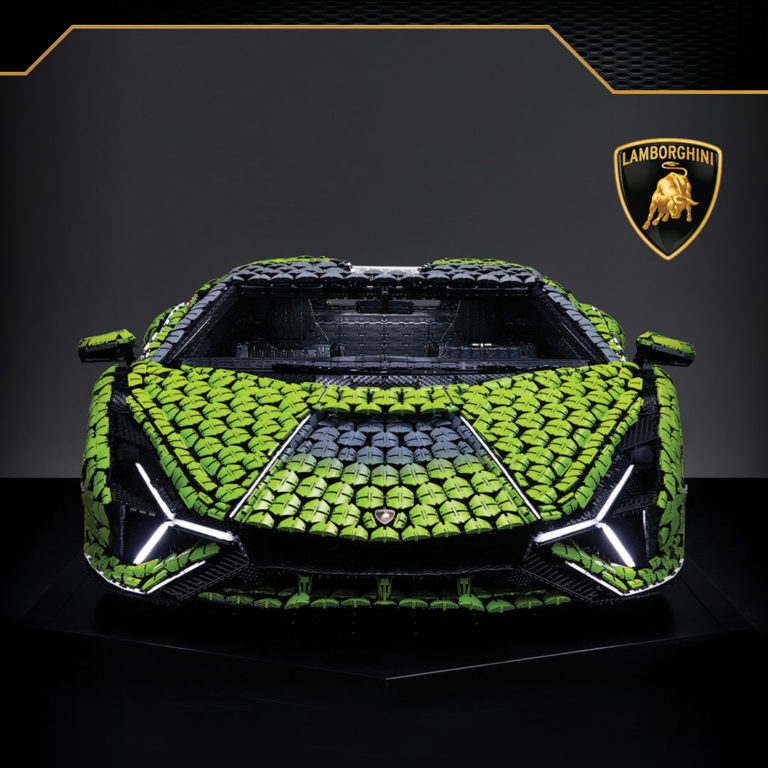 The life-size LEGO® Technic™ Lamborghini Sián FKP 37 Arrives in Dubai