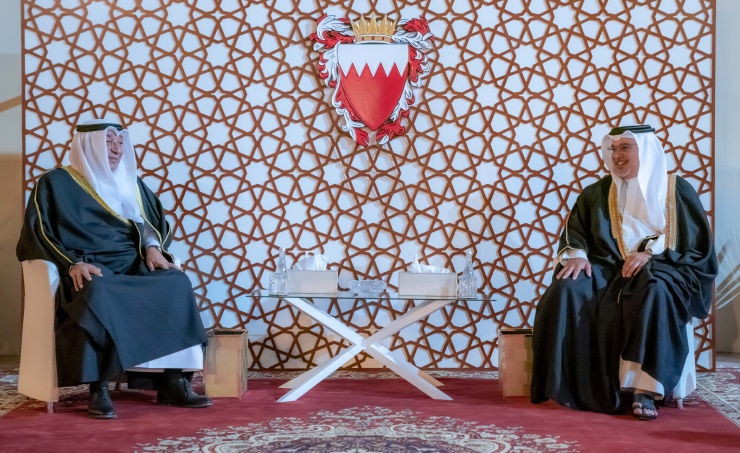 HRH the Crown Prince and Prime Minister receives the Chairman of the Bahrain Chamber of Commerce and Industry