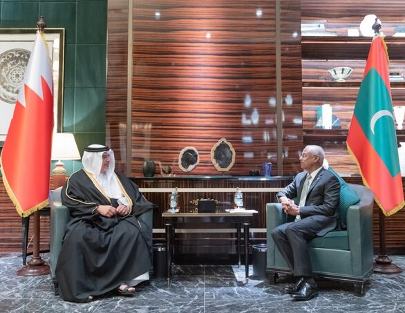 HRH the Crown Prince and Prime Minister meets with the President of the Republic of Maldives