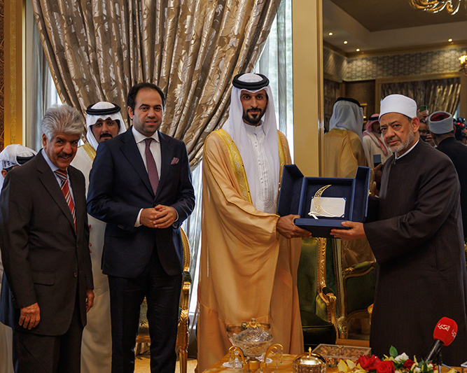 HH Shaikh Nasser hails Al-Azhar Grand Imam’s role in promoting Islamic values