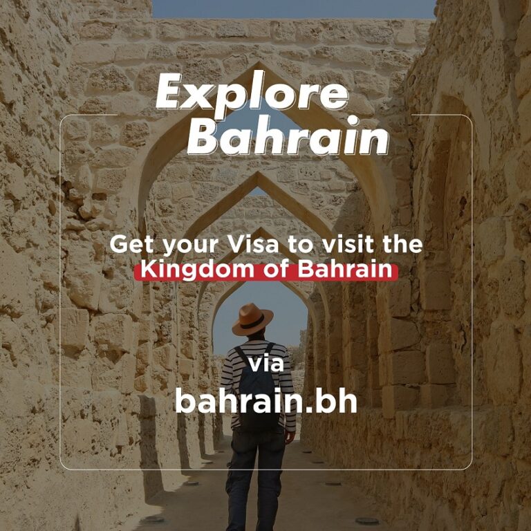 Getting eVisia to visit Kingdom of Bahrain is much easier on bahrain.bh!