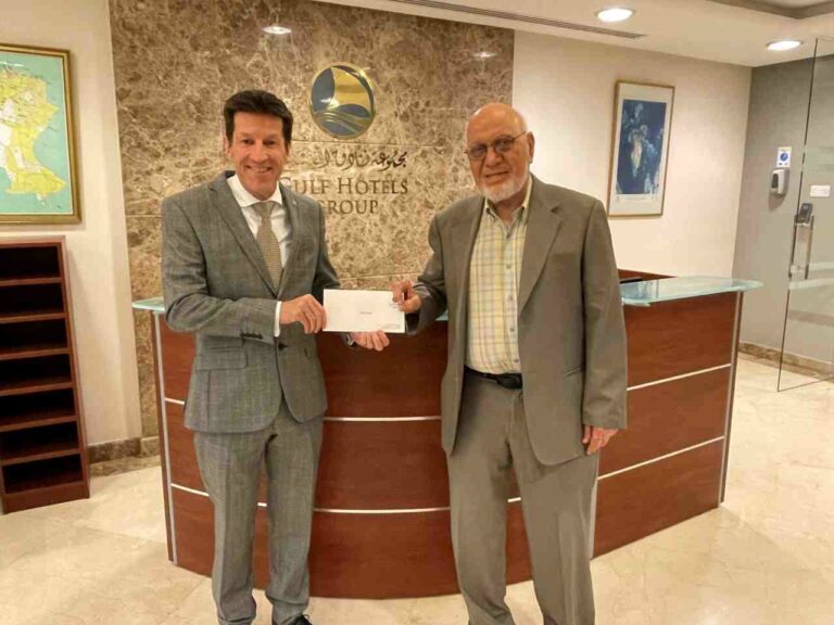 Gulf Hotels Group offer donations to the Child Care Home