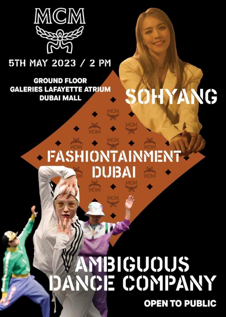 MCM Presents the Fashiontainment Show in Dubai Mall with Korean Singer Sohyang and The Ambiguous Dance Company