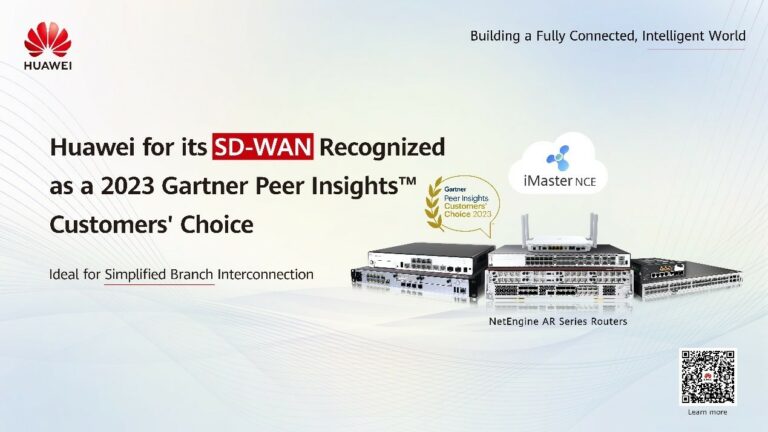 Huawei Recognized as a Gartner® Peer Insights™ Customers’ Choice for SD-WAN for the Fourth Time