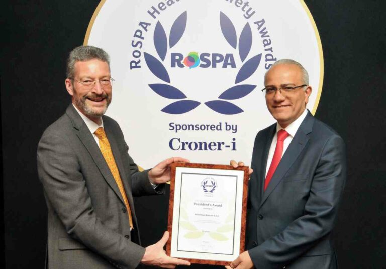 Alba wins RoSPA’s President’s Award following 10 consecutive Gold Awards for Safety and Health Excellence