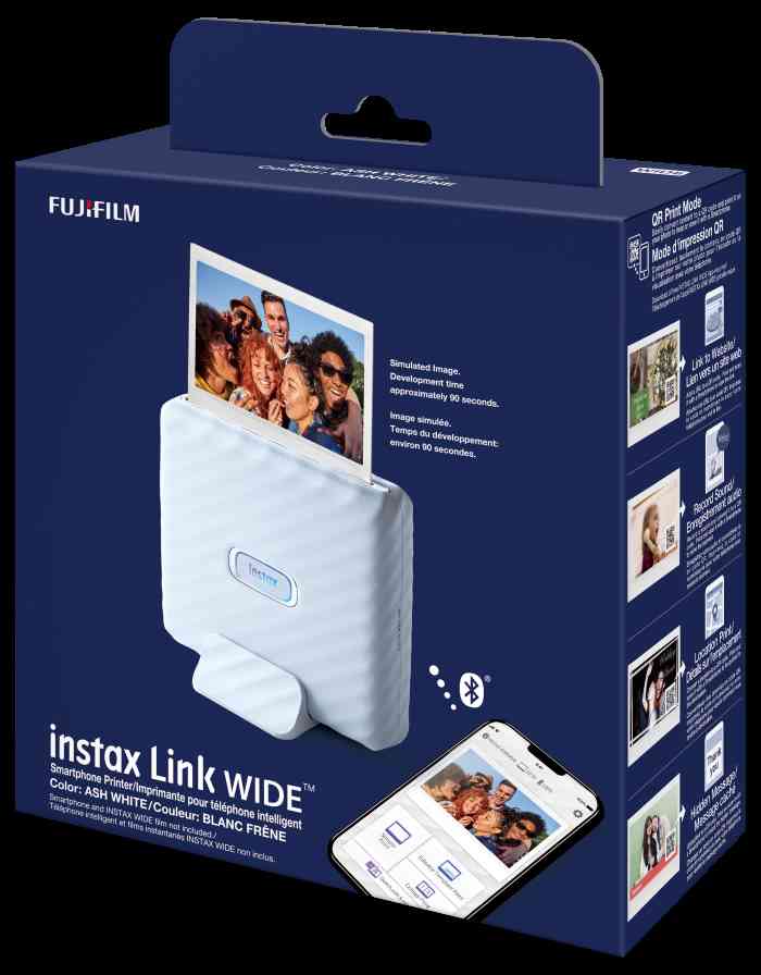 Imprimante photo Fujifilm Instax Link wide pour smartphone